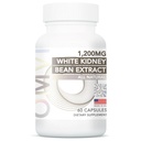 Omvi Formulas, njurstödstillägg, White Kidney Bean Extract 1,200mg, njurrening för män och kvinnor, stöd för normal urinvägshälsa, 60Capsules