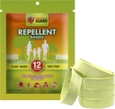 Mosquito Guard Repellent Bands / Armband (12 Pack) Tillverkad med naturliga växtbaserade ingredienser - Citronella, Lemongrass Oil. DEET Free