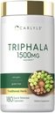 Carlyle Triphala kapslar 1500mg | 180 greve | Herbal Supplement | Non-GMO och Gluten Free