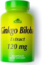 ALFA VITAMINS Ginkgo Biloba 120mg stöder hjärnfunktion och minnesstöd - 120 kapslar