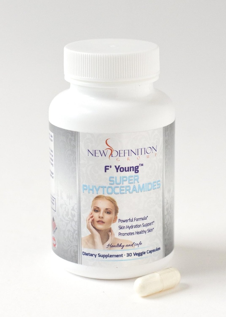 F’ Young™ Super Phytoceramides by Purely Natural Herbal, to Achieve Wrinkle Prevention and Protect Skin from Harmful Pollution, Sunshine, and Stress, Made in USA