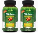 Irwin Naturals CLA Lean Body Fat Reduction - Hjälper till att minska kroppsfett och öka muskeltonus - 80 flytande mjuka nivåer (Pack of 2)