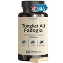 Tongkat Ali Fadogia Agrestis - 1200mg, Förbättrad med Nitric Oxide Booster Supplement, Longjack Tongkat Ali för män, *USA Made and Tested*, 60 kapslar