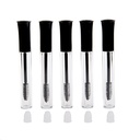 5PCS / 5ML Återanvändbar tom ögonfranstillväxt Oil Mascara Bottles Tube Holder Container Eyelash Wand Vials med Borst