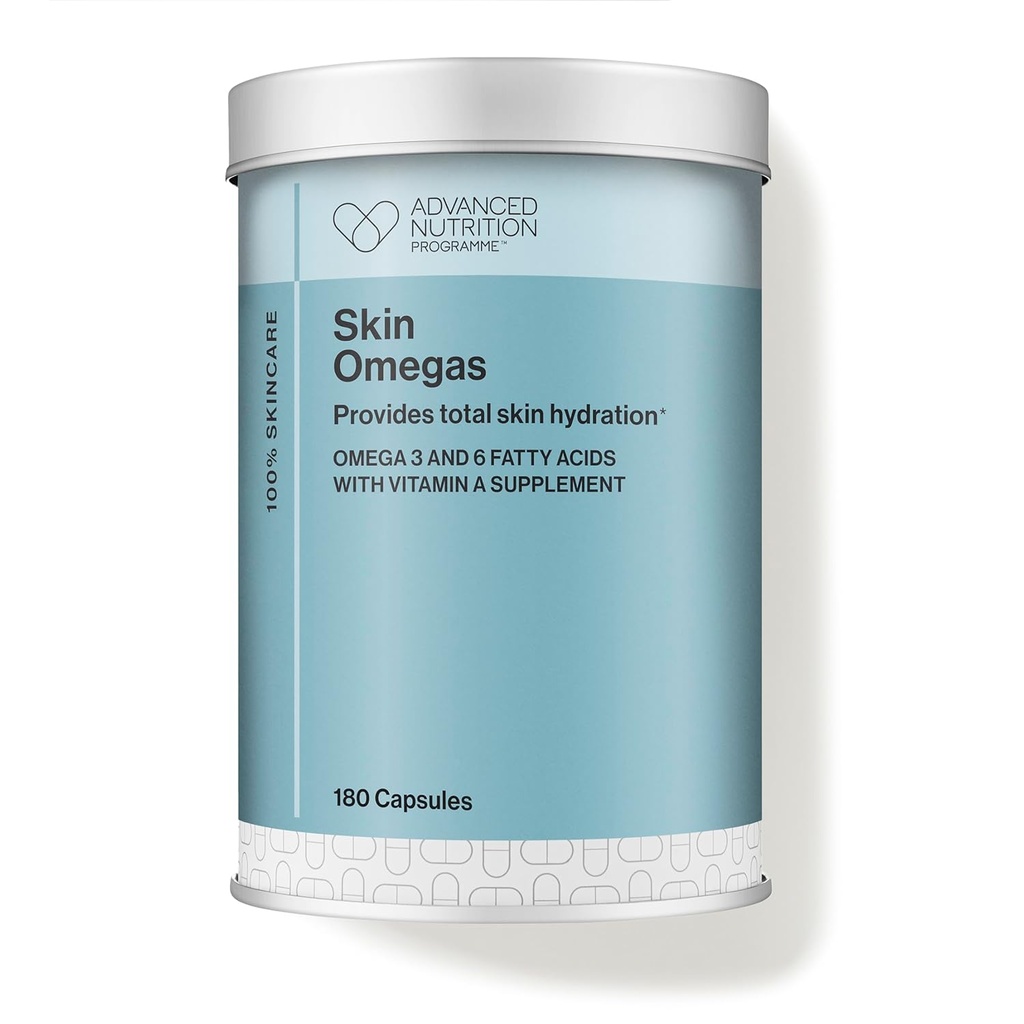 Advanced Nutrition Programme Skin Omegas Supplement distribuerat av jane iredale, 90-dagars leverans