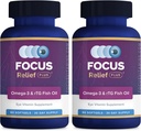 Focus Relief Plus Dry Eye Formel (180 ct 60 Day Supply) Omega 3 Supplement - Dry Eye Relief Supplement - Omega 3 Fish Oil