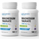 Puregen Labs Magnesium Taurate 1500mg per servering [High Potency] Total 360 Veggie Caps, Chelated for Superior Absorption, Non-GMO, NO Gluten och Dairy | Made in USA