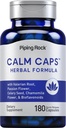 Piping Rock Calm Capsules | 180 Pills | Herbal Extract Blend | with Chamomile, Valerian, and Passion Flower | Non-GMO, Gluten Free Supplement