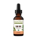 Banyan Botanicals Ear Oil - Organic Herbal Oil Ear Drops med Ashwagandha och vitlök - Soothing and Comforting for The Ears - 1 uns - Non GMO Sustainably Sourced Vegan