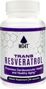 Trans Resveratrol Antioxidant hjälper till att bekämpa oxidativ stress - främjar hälsosam åldrande - 60 kapslar