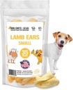 Hund Chits Lamb öron för hundar - 100% naturlig Bakad Lamb Ear Dog Treats - Grain-Free, High Protein, Lägre fettträning Chews - Dental Health & Joint Support - för Medium och små Pups - 35 Pack