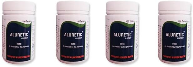 Förpackning med 4 - Alarsin Aluretic Tablets Natural Diuretic