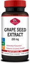 Olympiska Labs Grape Seed Extract Capsules - 200 mg - 100 vegetabiliska kapslar som stöder hjärthälsa, antioxidantskydd.