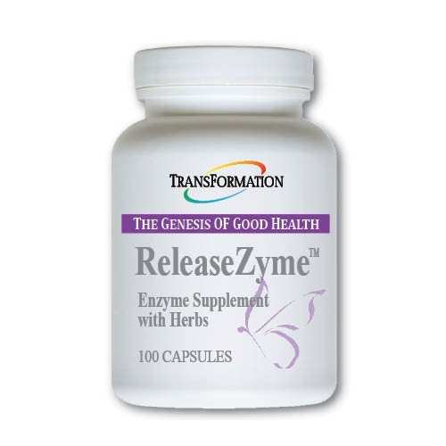 Förvandling Genesis of Good Health Enzymes ReleaseZyme Blend Supplement med naturliga örter, Avancerad Digestive Support Formel med Protease, Break Down Proteins, Plant Based, 100 Capsules