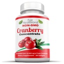 Icke-GMO Cranberry Koncentrerad från 12 600 mg - Triple Strength Softgels - Lätt att svälja piller för män och kvinnor, 1 flaska