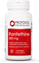 Protokoll Pantethine 300mg - Aktiv form av vitamin B5 - Leverstöd * - Stöd kolesterol redan inom normalt område * - Pantethine Vitamin Supplement - 60 Softgels