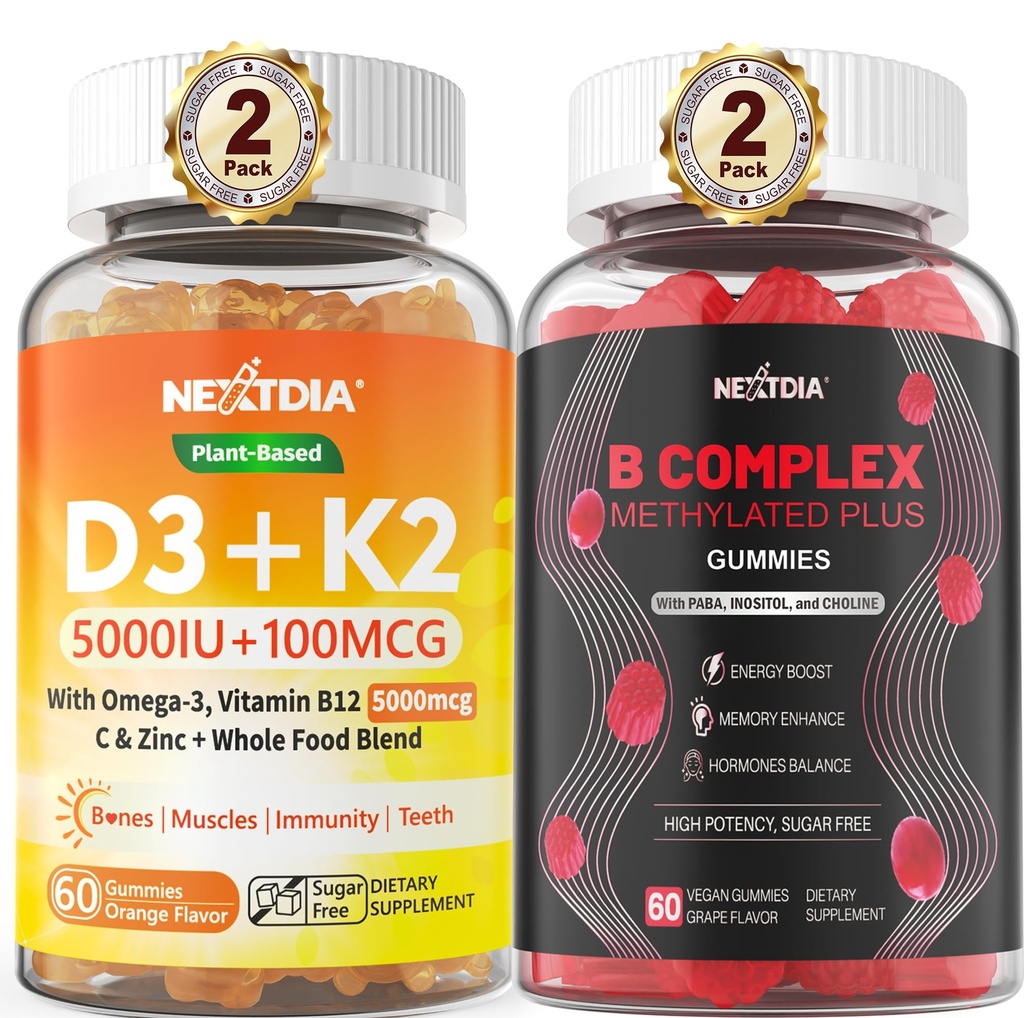 D3 5000 IE + K2 (MK-7) 100 mcg + Vegan Supe
