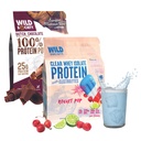 WILD SOCIETY Clear Isolate + Whey Concentrate Super Combo - Rocket Pop Clear Whey + Holländsk choklad Whey Concentrate