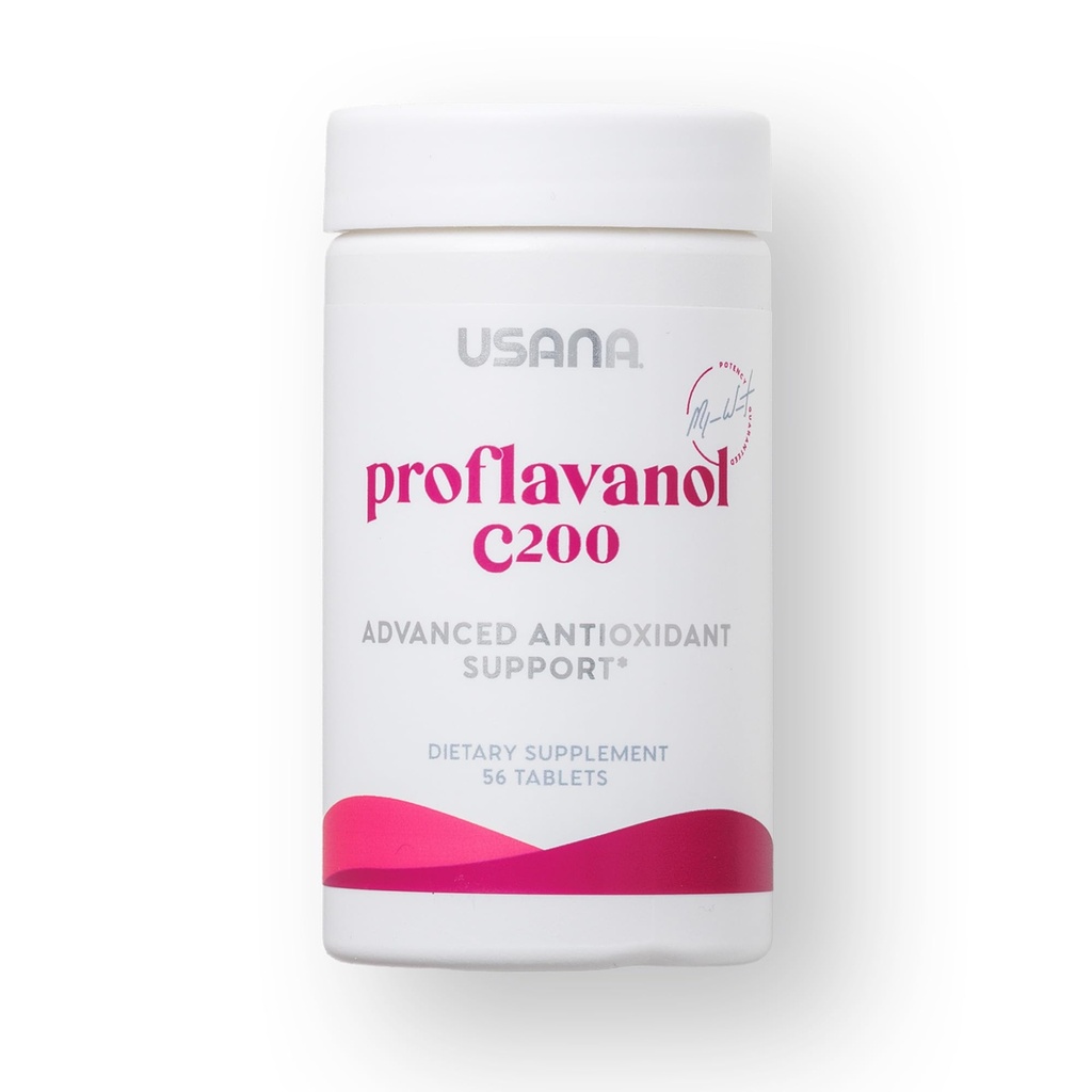 USANA Proflavanol C200 - Avancerad antioxidant med bioflavanoider och vitamin C för hjärthälsa - 56 tabletter - 28 dagars leverans