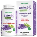 Nattura Calm Aid Lavender Oil Pills - 500mg - 60 Softgels - 100% naturlig, hjälper till att minska stress, lugnande för kropp och sinne, icke-GMO, certifierad Kosher