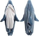 Shark Blanket Hoodie Onesie, Shark Onesie Adult, Shark Sleeping Bag för vuxen (XXL)