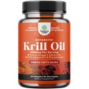 Antarctic Krill Oil 2000mg Softgels Per Serving - Omega 3 Krill Oil Supplement med EPA DHA & Astaxanthin (60 greve av 1)
