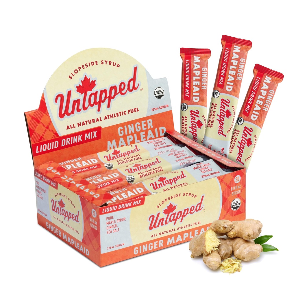 UnTapped Liquid Ginger Mapleaid - Individuellt paketerad - Box på 20