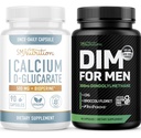 SMNutrition Mäns DIM Supplement med Calcium D-Glucarate | Male Hormone Balancing Bundle med DIM Complex för Män (60 portioner) och Vegan Gluten Free Non-GMO CDG Supplement (90 portioner)