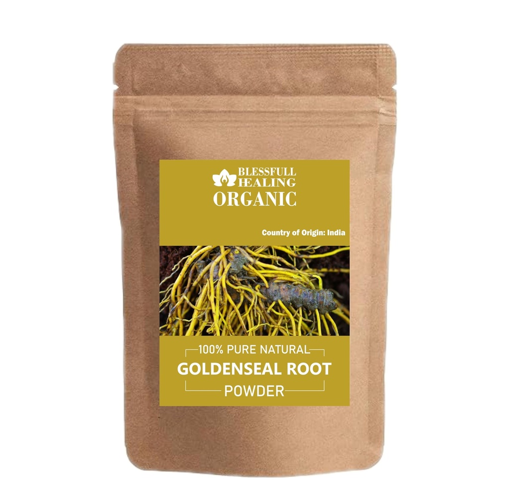 Organic Goldenseal Root Powder 100% ren naturlig 100 Gram / 3,52 oz