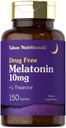 Tahoe Nutritionals Melatonin 10mg | 150 tabletter | med L theanine | Vegetarian, icke-GMO, Gluten fri tillägg