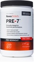 Novex Biotech PRE-7 Pre-Workout Powder för män - Boost Energy, Focus och VO2 max, Support Hydration Under långvarig övning *, Fruit Punch