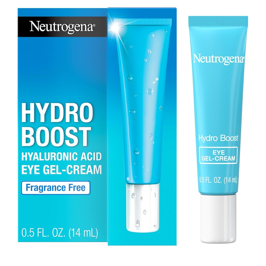 Neutrogena Hydro Boost Under Eye Cream, med Purified Hyaluronic Acid, håller under ögonområdet tittar Smooth & Hydrated, doftfri och icke-Comedogenic, 0,5 oz