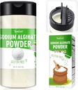 Natriumalginatpulver - 4oz Pure Sodium Alginate Food Grade Thickener Powder, Natural Gelling Agent for Desserts, Caviar Spheres Making, Ice Cream, Meatloaves, Vegan Stabilizer för Baking, Tjockning