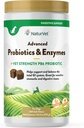 NaturVet Advanced Probiotics & Enzymes, PB6 Dog Soft Chews för att hjälpa känsliga magar och matsmältningsfrågor, Hickory Smoked Bacon Flavored Pet Supplement för hundar över 6 veckor, 240 greve Jar
