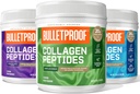 Bulletproof Unflavored Collagen Peptides 18g Protein, 17.6 OzōChocolate Collagen Peptides med MCT Oil, 19g Protein, 17.6 OzVanilla Collagen Peptides med MCT Oil, 19g Protein, 17.6 Oz