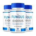 (Pack of 3) Fungus-Exdous - Pills stöder starka hälsosamma naturliga naglar - 180 kapslar, vit