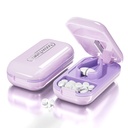 DUBSTAR Small Pill Cutter, Pill Cutter Splitter för små och små piller, Portable Pretty Pill Cutters för stora piller, Cuts Vitamins Tablets for Purse Pocket (Pill Cutter, Purple)