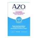 AZO Komplett Feminin Balance Daglig Probiotika för kvinnor, kliniskt bevisad för att hjälpa till att skydda vaginal hälsa, hjälper till att balansera pH och jäst, Non-GMO, 60 Count