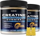 Kreatinmonohydrat Gummies 5g för Män & Kvinnor - Sugar Gratis Kreatin Gummy 5000mg med Magnesium Taurate, L-Taurin, Vitamin B 6 & B12 för muskelstöd, energiökning, Pre-Workout, 120 greve