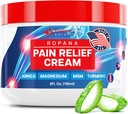 Smärta Relief Cream med Arnica, Magnesium, MSM & Turmeric (4 FL Oz) - Natural Soothing Relief Cream för Joints & Sore Muscles - Non Greasy Pain Relief