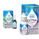 TheraTears Extra Dry Eye Therapy Lubricating Eye Drops för torra ögon, 0,5 fl oz Bottle, 2 Count & SteriLid Eyelid Cleanser och Face Wash, för irriterade ögon, 2 fl oz Spray