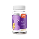 Zahler kapitel Six Iron Gummies, Järntillskott med vitamin C för vuxna, Kosher, 60 smaksatta gummies (10MG)