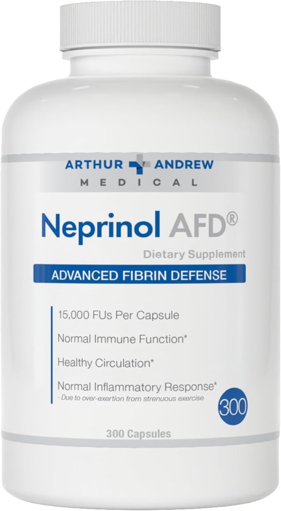 Arthur Andrew Medical, Neprinol AFD, Multi Enzyme Blend med Serrapeptase & Nattokinase, 300 greve av 1)