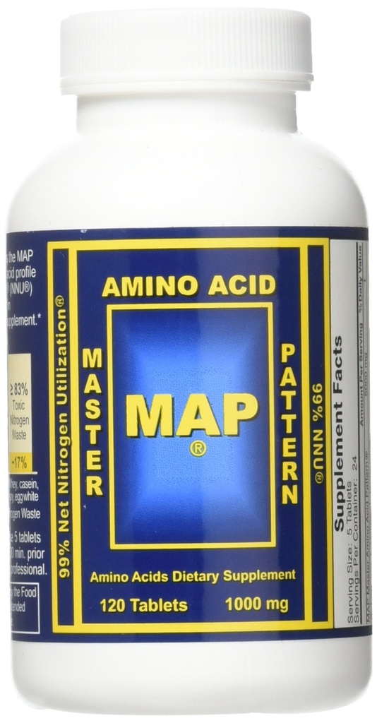 Karta 2 X Master Aminosyra Mönster 1000mg Muscle Building