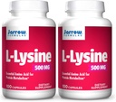 Jarrow Formulas L-Lysine, bistår i proteinmetabolism, 500 Mg, 100 greve (Pack of 2)