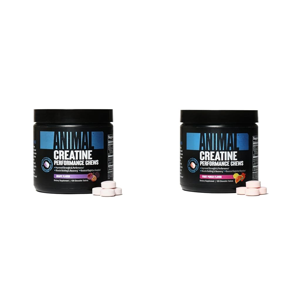 Animal Creatine Chews Tablets - Förbättrad kreatinmonohydrat med AstraGin för att förbättra Absorption & Creatine Chews Tablets - Förbättrad kreatinmonohydrat