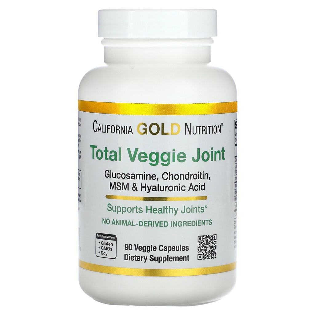 Kalifornien Gold Nutrition Vegetarian Glucosamine, Chondroitin, Hyaluronic Acid, MSM, Total Veggie Joint & Bone Support Formel, Non GMO, No Soy, Gluten Free, 90 Veggie Capsules