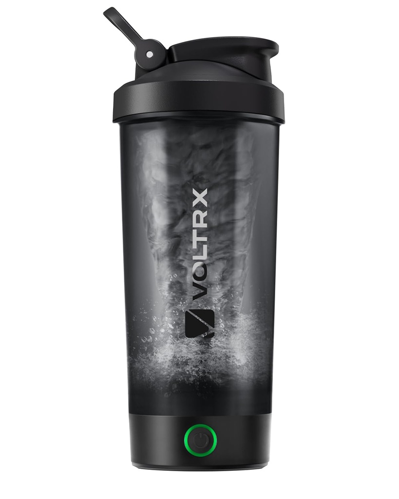VOLTRX Protein Shaker Bottle, Merger USB C Rechargeable Electric Protein Shake Mixer, Shaker Cups för Protein Shakes och Meal Replacement Shakes, BPA Free, 24oz