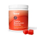 Kreatinmonohydrat Gummies - 30 portioner - Vegan Creatine Chews for Muscle Growth, Muscle Recovery, Workout Recovery, Anaerobic Endurance - No Loading Phase - No Bloating - Strawberry - Low Sugar