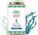 Snake Brand Prickly Heat Cooling Powder för Everyday Use - Anti-Chafing, Heat Rash Relief, Ocean Fresh Kelp Scent (4,9 Oz / 140g)